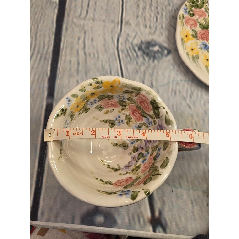 Tabletops Unlimited English Garden Jumbo Mug Cup & Saucer - Picture 6 of 8